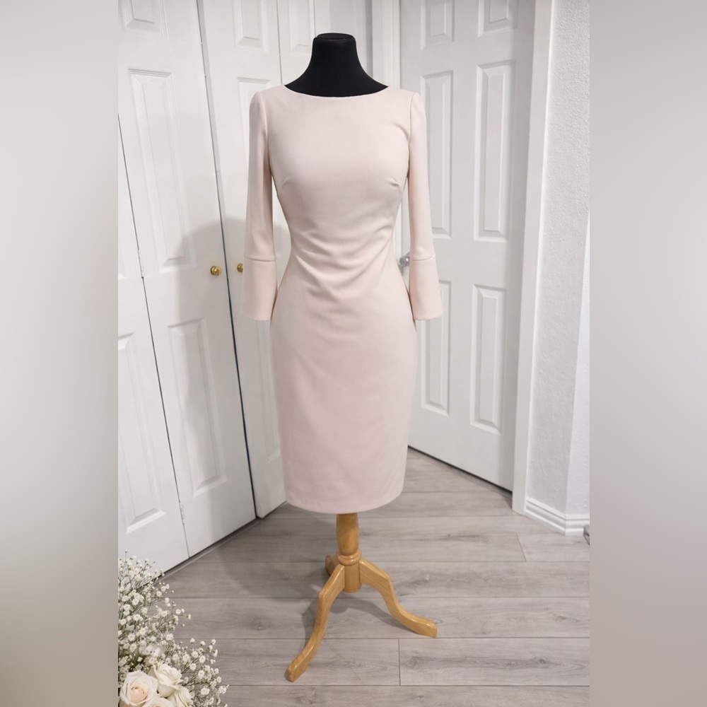 Calvin Klein Light Pink Midi Sheath Dress